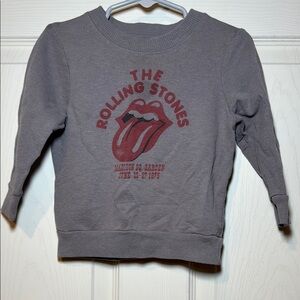 The Rolling Stones Grey Toddler Unisex Crewneck Sweatshirt Size 18 Months